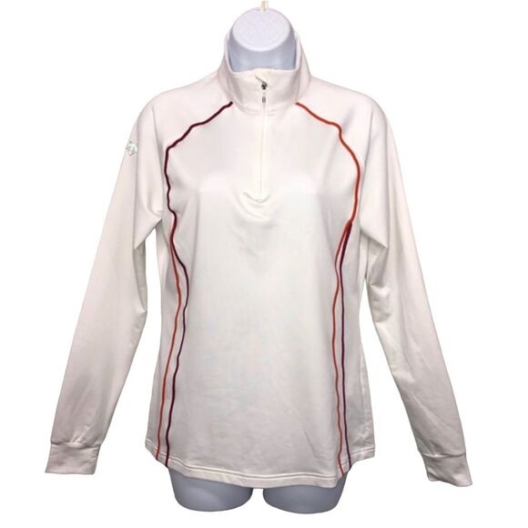 Descente Mid Layer 1/4 zip Long sleeve Activewear Pullover Jacket Sz. 8 - Picture 12 of 13